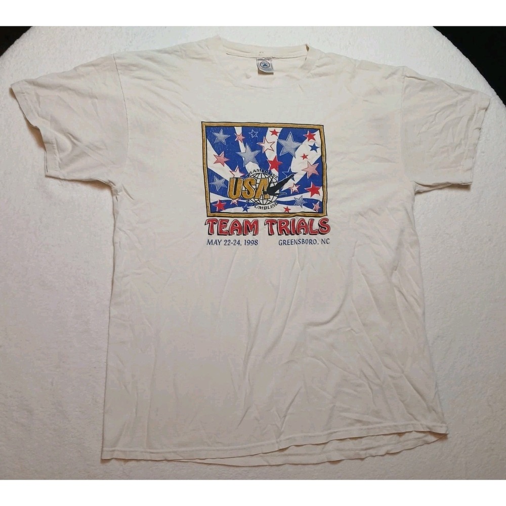 1998‎ USA Trampoline & Tumbling Team Trials T-Shirt Delta Size XL Vintage